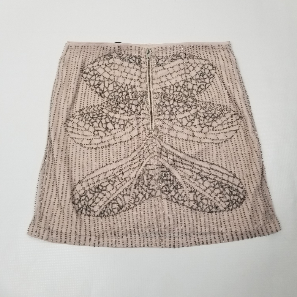 All Saints Brielle Beaded Embellished Skirt Size 4 NWT - Picture 3 of 7